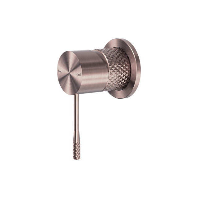 Nero Opal Shower Mixer With 60mm Plate Brushed Bronze Shower Nero   