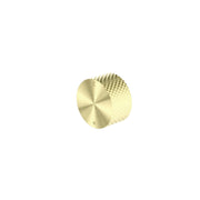 Nero Opal Progressive brushed gold shower mixer control knob with knurled texture by Tilemall