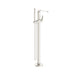 Nero Bianca Floor Standing Bath Mixer With Hand Shower Brushed Nickel