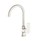 Nero Bianca Kitchen Mixer Round Brushed Nickel