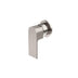 Nero Bianca Shower Mixer With Round Plate Brushed Nickel