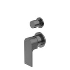 Nero Bianca Shower Mixer With Divertor Separate Back Plate Gun Metal