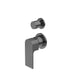 Nero Bianca Shower Mixer With Divertor Separate Back Plate Gun Metal