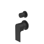 Nero Bianca Shower Mixer With Divertor Separate Back Plate Matte Black