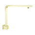 Nero Square Swivel Shower Arm Brushed Yellow Gold