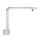 Nero Square Swivel Shower Arm Brushed Nickel
