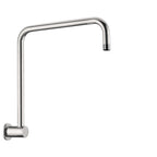 Nero Round Swivel Shower Arm Brushed Nickel