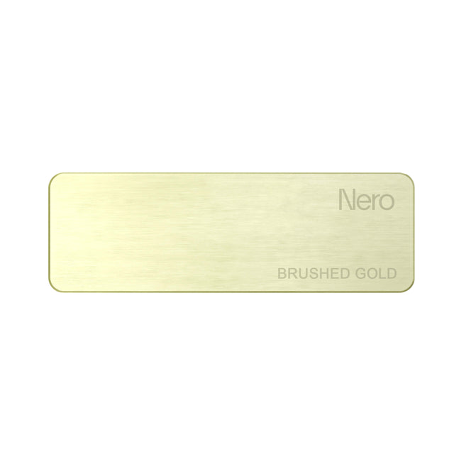 Nero Colour Sample Plate Brushed Yellow Gold Sample Nero   
