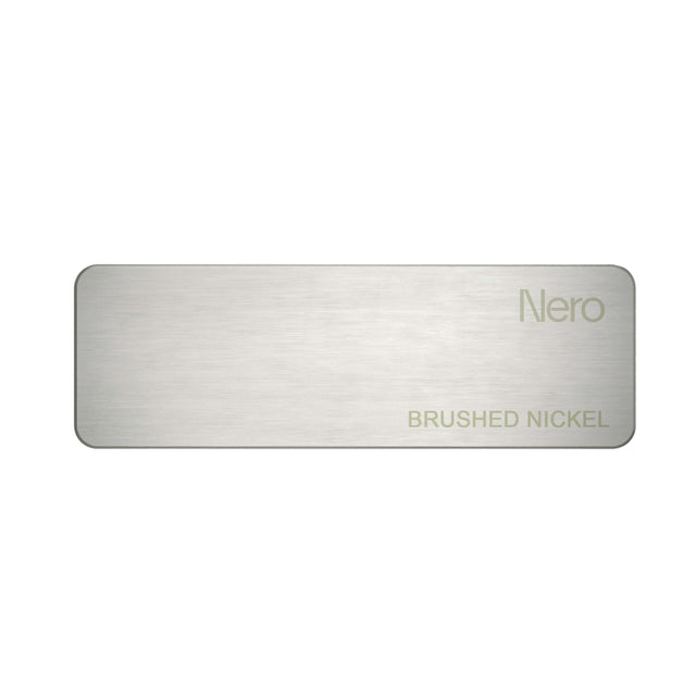 Nero Colour Sample Plate Brushed Nickel Sample Nero   
