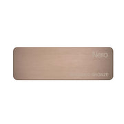 Sample of Nero Colour Sample Plate Brushed Bronze available from Tilemall