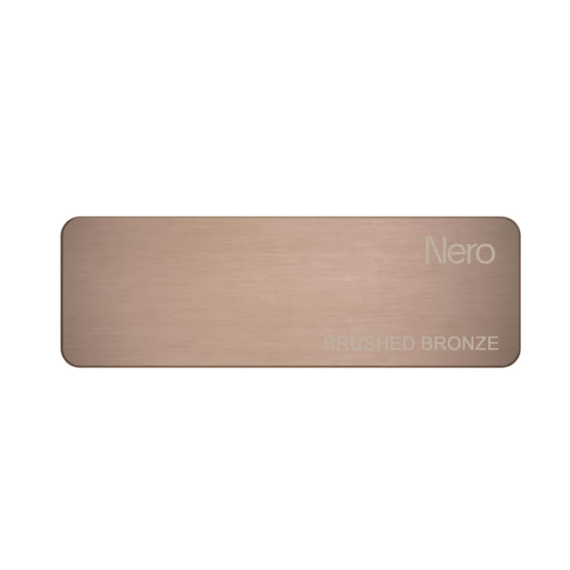 Nero Colour Sample Plate Brushed Bronze Sample Nero   