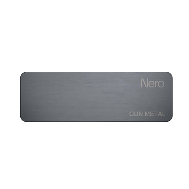 Nero Colour Sample Plate Gun Metal Sample Nero   