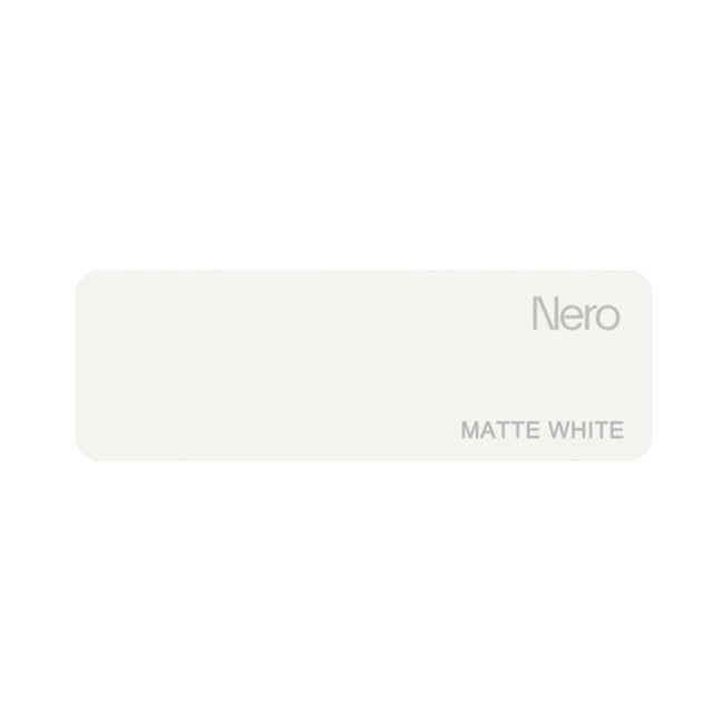 Nero Colour Sample Plate Matte White Sample Nero   