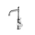 Nero York Basin Mixer With White Porcelain Lever Chrome