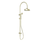 Nero York Twin Shower With Metal Hand Shower Aged Brass