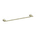 Nero York Single Towel Rail 600mm Aged Brass