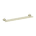 Nero York Double Towel Rail 600mm Aged Brass