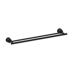 Nero York Double Towel Rail 600mm Matte Black