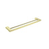 Nero Bianca Double Towel Rail 600mm Brushed Yellow Gold
