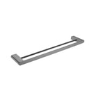 Nero Bianca Double Towel Rail 600mm Gun Metal
