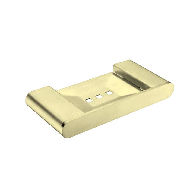 Nero Bianca Soap Dish Holder Brushed Yellow Gold Bathroom Accessories Nero   