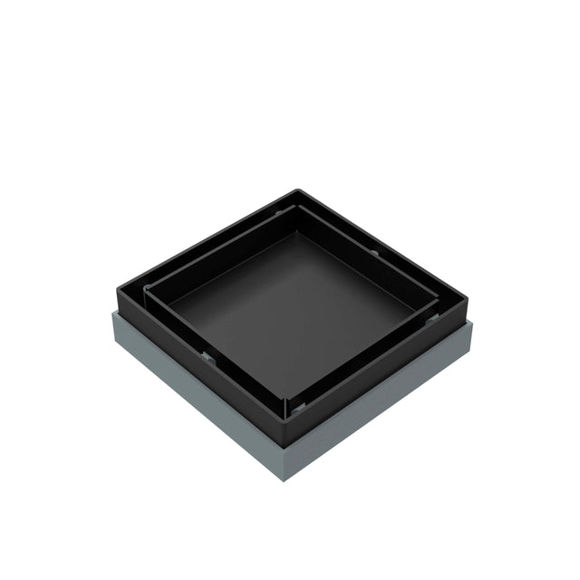 Nero 100mm Square Tile Insert Floor Waste 50mm Outlet Matte Black Other Accessories Nero   