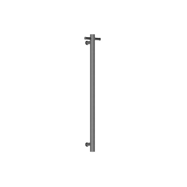 Nero Heated Vertical Towel Rail Graphite Bathroom Accessories Nero   
