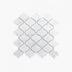 Marble Mosaic Baroque 75mm Honed Carrara