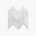 Marble Mosaic Chevron 15x110mm Honed Carrara Sample
