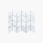 Marble Mosaic Chevron 60x52mm Honed Carrara