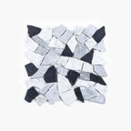 Marble Mosaic Crazy Pave Varies Honed Bardiglio