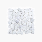 Marble Mosaic Crazy Pave Varies Honed Carrara