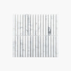Marble Mosaic Kit Kat 15x145mm Honed Carrara Sample