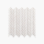 Marble Mosaic Herringbone 10x40mm Tumbled Limestone
