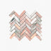Marble Mosaic Herringbone 25x75mm Honed Blush