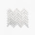 Marble Mosaic Herringbone 25x75mm Honed Carrara