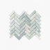 Marble Mosaic Herringbone 25x75mm Honed Ming Green Sample