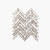Marble Mosaic Herringbone 25x98mm Honed Silver Grey Sample