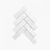 Marble Mosaic Herringbone 50x165mm Honed Carrara Sample