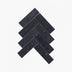Marble Mosaic Herringbone 50x165mm Honed Nero Marquina