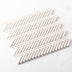Marble Mosaic Herringbone 10x40mm Tumbled Limestone Sample