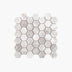 Marble Mosaic Hexagon 48x48mm Honed Silver Grey