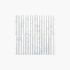 Everstone Natural Marble Mosaic Kit Kat 15x150 Carrara Honed Sample