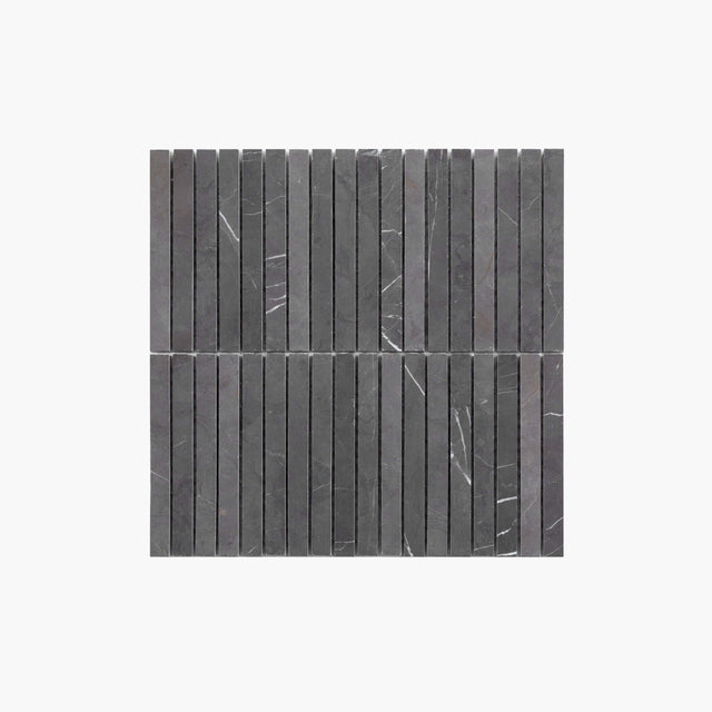 Everstone Natural Marble Mosaic Kit Kat 15x150 Pietra Grey Honed Sample Sample Tilemall   