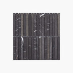 Marble Mosaic Kit Kat 15x150mm Honed Pietra Grey Sample