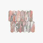 Marble Mosaic Long Hexagon 48x145mm Honed Blush
