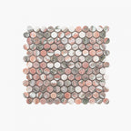 Marble Mosaic PennyRound 23x23mm Honed Blush