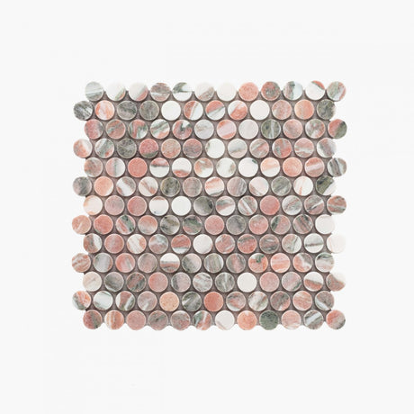 Natural-Marble-Mosaic-PennyRound-23_C3_9723-Blush-Honed_top
