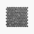 Marble Mosaic PennyRound 23x23mm Honed Pietra Grey
