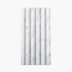 Marble Mosaic Slat 40x450mm Honed Carrara